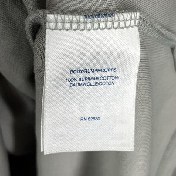 Lands End Shirt Extra Large Tall Mens Gray Traditional Fit Rugby Business Casual - Picture 7 of 11